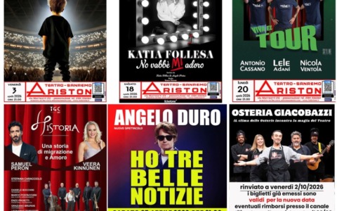 Aprile al Teatro Ariston: da Angelo Duro a Pintus, eventi imperdibili