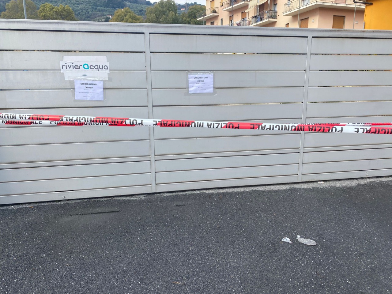 Chiusura degli uffici di Rivieracqua a Imperia