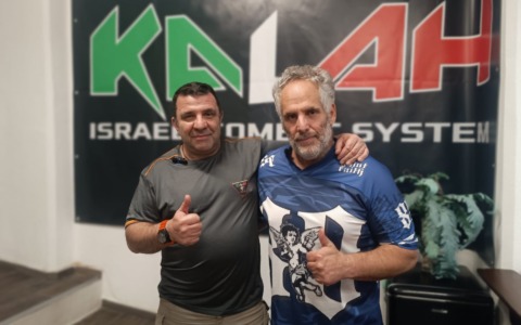 Idàn Abolnik, l’ex militare israeliano, ospite a un workshop di difesa personale ad Arma di Taggia