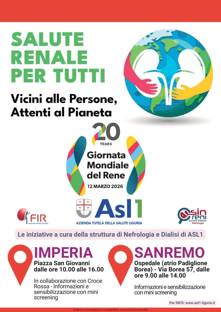 Iniziative di ASL1 per la Giornata Mondiale del Rene