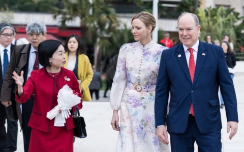 La principessa Akiko di Mikasa a Montecarlo per il Giappone