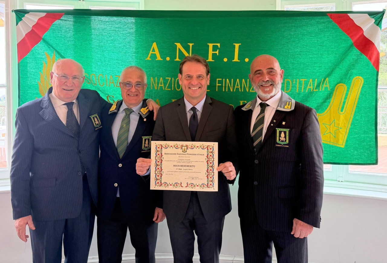 Marco Scajola nominato socio benemerito dell’Associazione Nazionale Finanzieri d’Italia