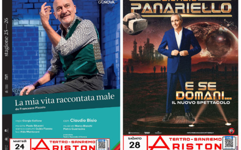 Riapre il Teatro Ariston: Claudio Bisio e Giorgio Panariello inaugurano la nuova stagione