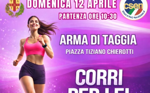 Ritorna a Taggia l’evento “Corri per lei”
