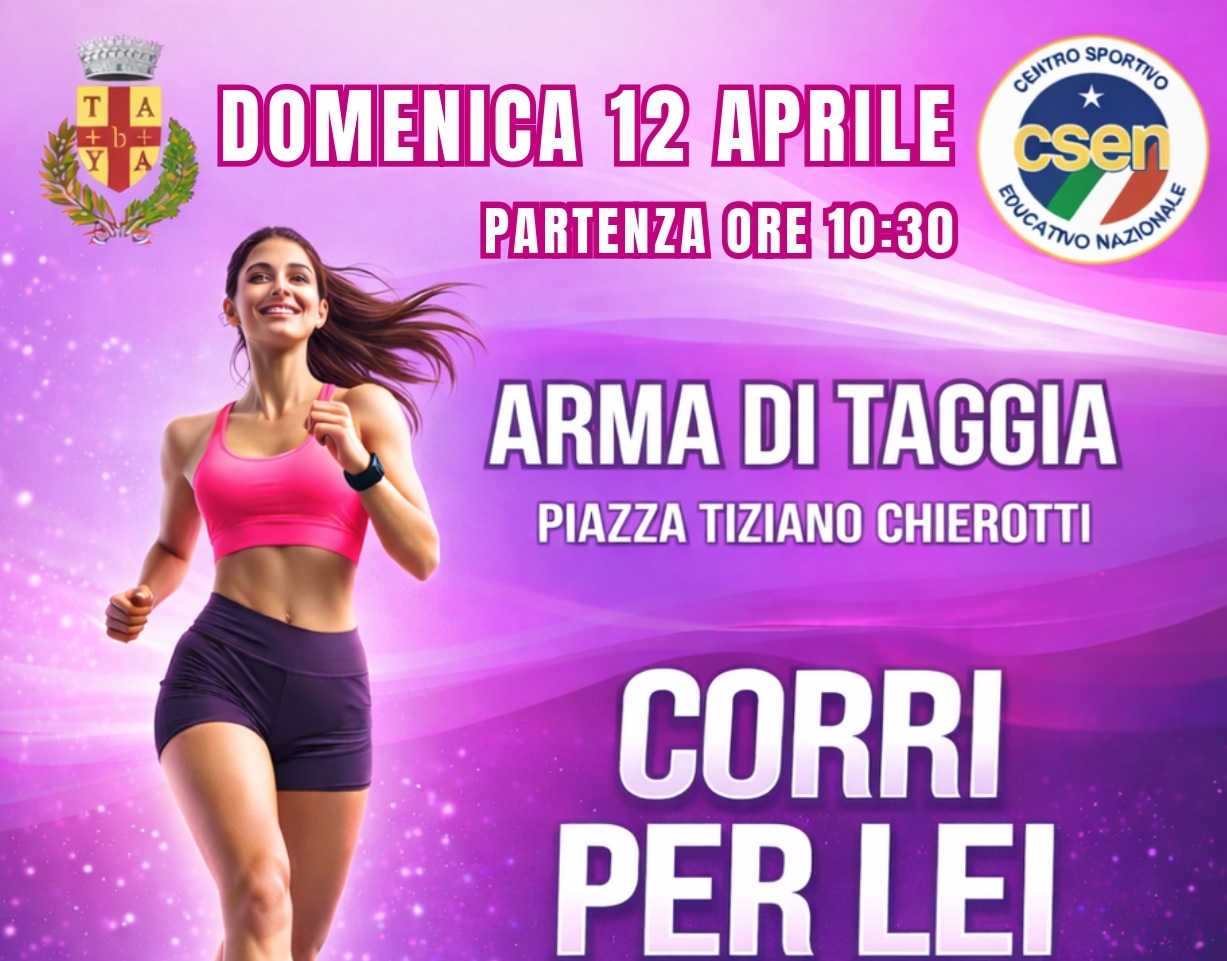 Ritorna a Taggia l’evento “Corri per lei”