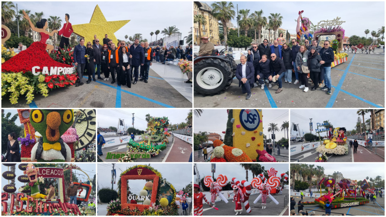Sanremo in Fiore: 45mila spettatori per la sfilata dei Carri Fioriti