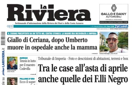 Tragedia a Ceriana: madre e figlio perdono la vita a distanza di due giorni