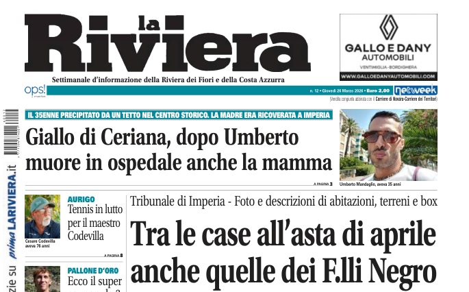 Tragedia a Ceriana: madre e figlio perdono la vita a distanza di due giorni