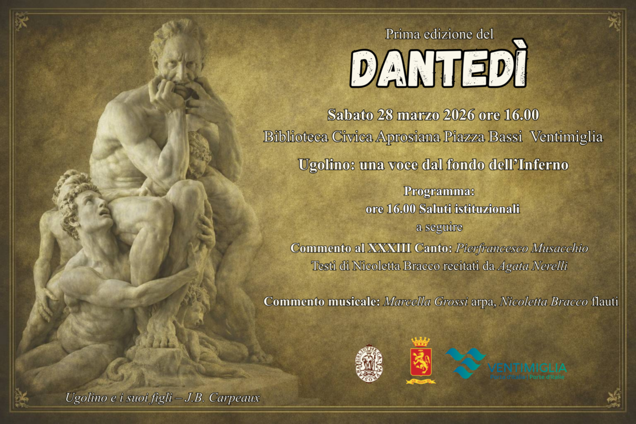 Ventimiglia celebra il Dantedì per la prima volta