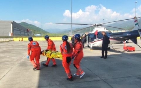 Fine settimana di formazione con gli Elicotteristi dei Carabinieri