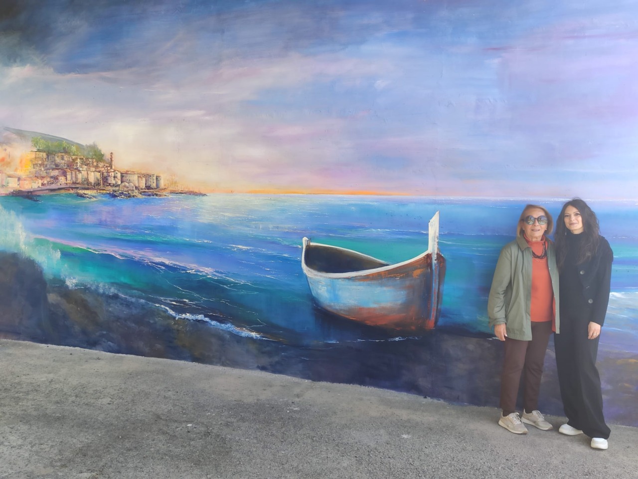 Il murale di Santo Stefano al Mare sta per essere completato