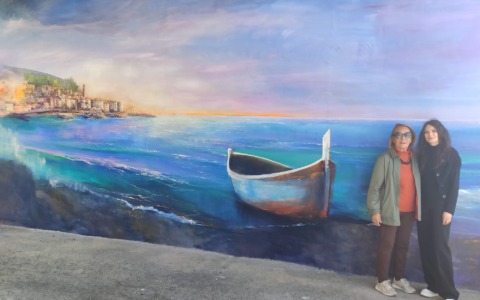 Il murale di Santo Stefano al Mare sta per essere completato