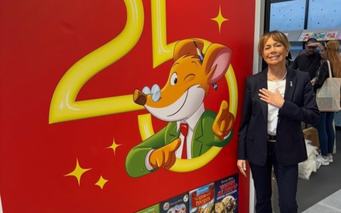 Inaugurazione di una sala dedicata a Geronimo Stilton a Palazzo Nota