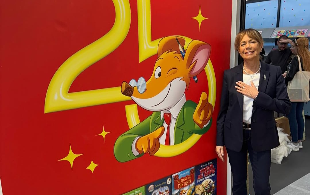Inaugurazione di una sala dedicata a Geronimo Stilton a Palazzo Nota