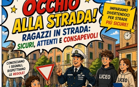 Iniziativa per la sicurezza stradale al Liceo Cassini e nelle scuole primarie