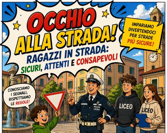 Iniziativa per la sicurezza stradale al Liceo Cassini e nelle scuole primarie