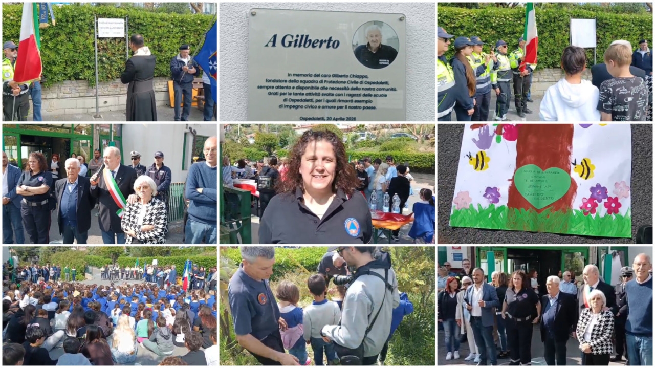 Intitolato a Gilberto Chiappa il piazzale della scuola De Amicis di Ospedaletti