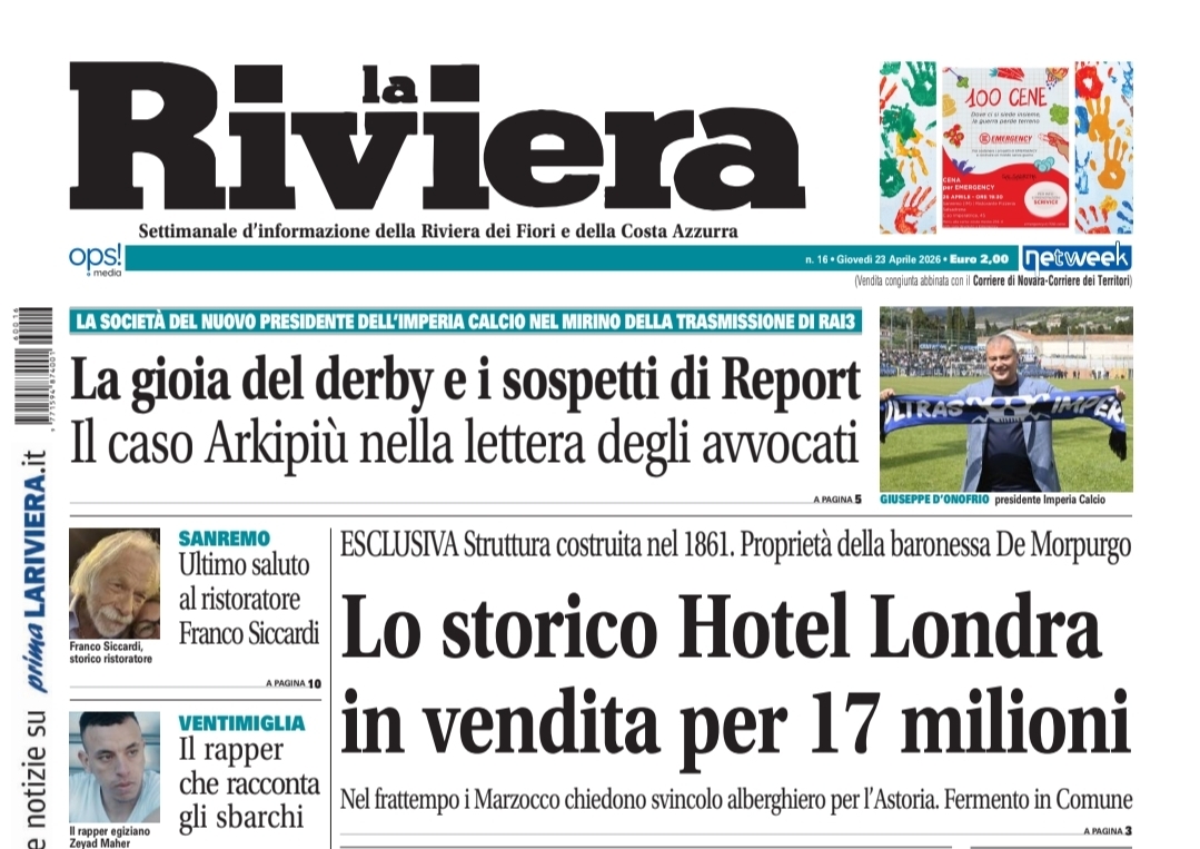 L’Hotel Londra di Sanremo è in vendita per 17 milioni