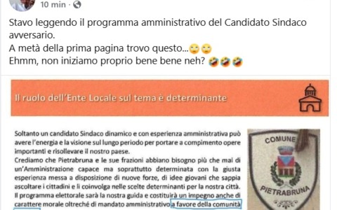 Scontro elettorale a Pietrabruna: il programma di Massimo Rosso accusato di plagio