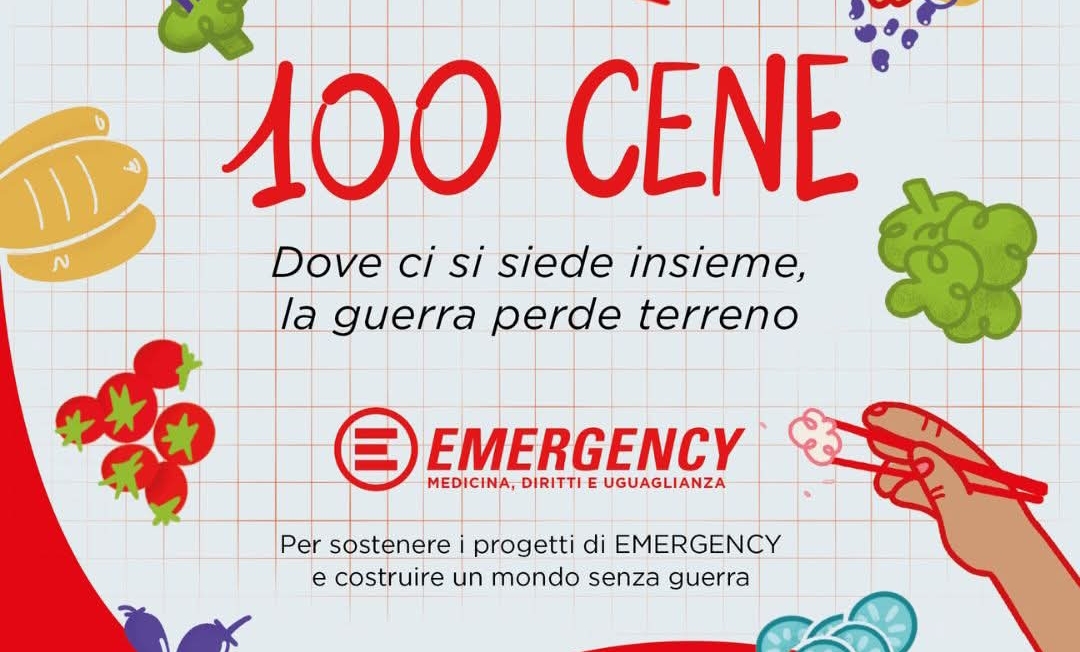 Slasadrena per la pace: 100 cene a favore di Emergency
