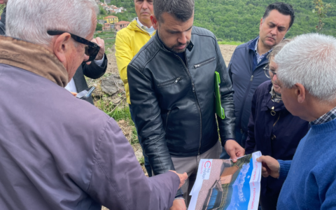 Verifica dei lavori alla diga di Aquila d’Arroscia da parte della Provincia