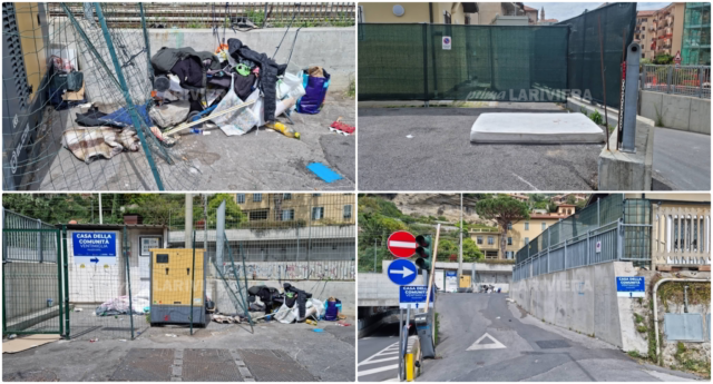 Denuncia di degrado vicino al Palasalute di Ventimiglia