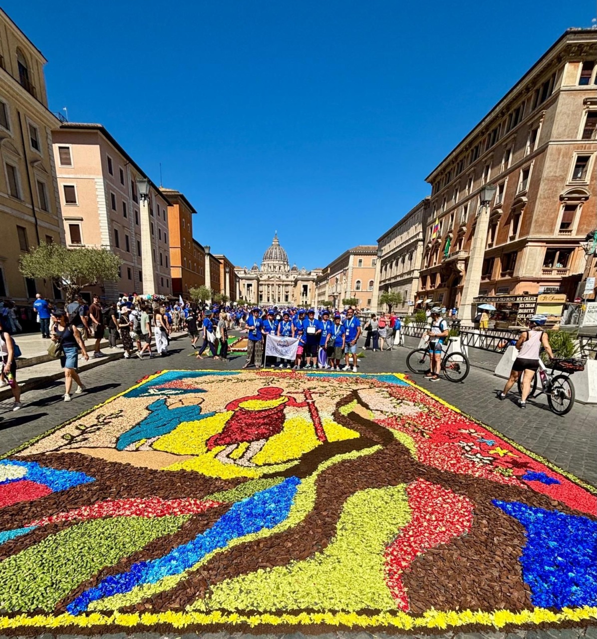 Diano Marina partecipa all’Infiorata di Via della Conciliazione, davanti a San Pietro