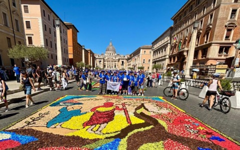 Diano Marina partecipa all’Infiorata di Via della Conciliazione, davanti a San Pietro