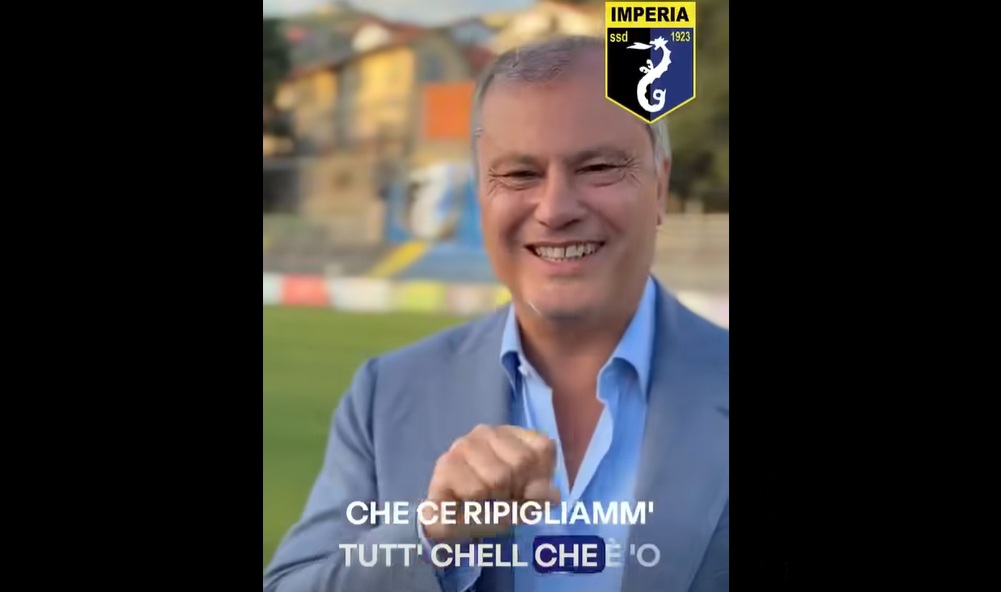 Giuseppe D’Onofrio, nuovo presidente dell’Imperia Calcio: “Ci riprenderemo tutto ciò che è nostro”
