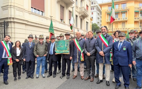 Gli Alpini di Imperia partecipano all’adunata di Genova