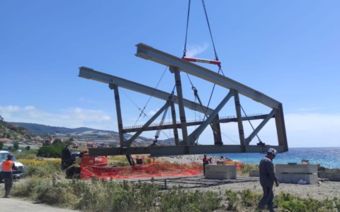 Inaugurato il varo del nuovo ponte sul torrente Argentina