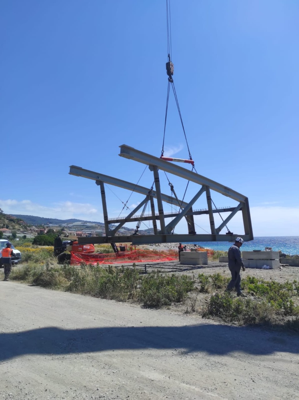 Inaugurato il varo del nuovo ponte sul torrente Argentina