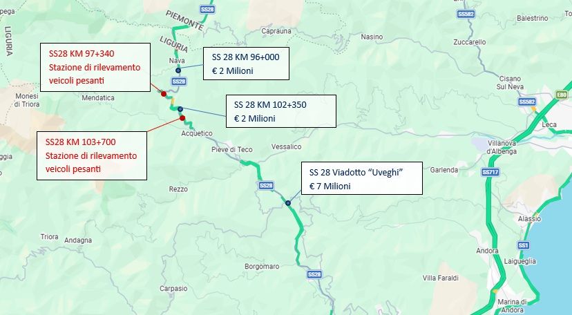Interventi sul viadotto Uveghi e nuove misure di videosorveglianza