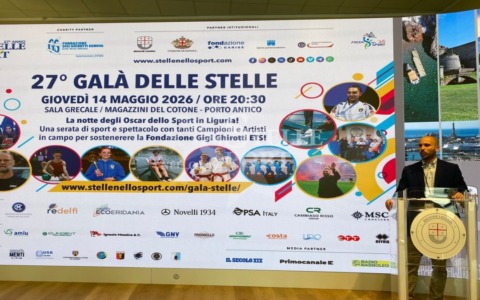Premiate le Stelle nello Sport della Liguria al 27° Galà del 14 maggio a Genova