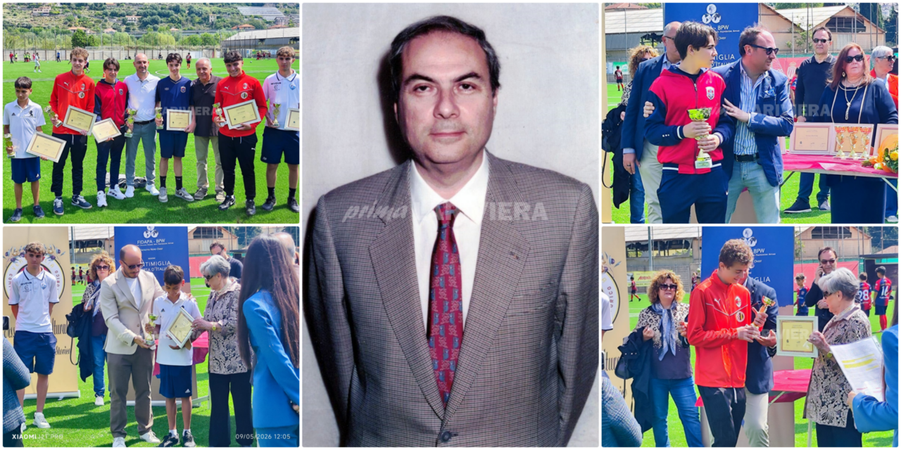 Premiazione in memoria di Silvio Coppo per sei giovani calciatori a Ventimiglia
