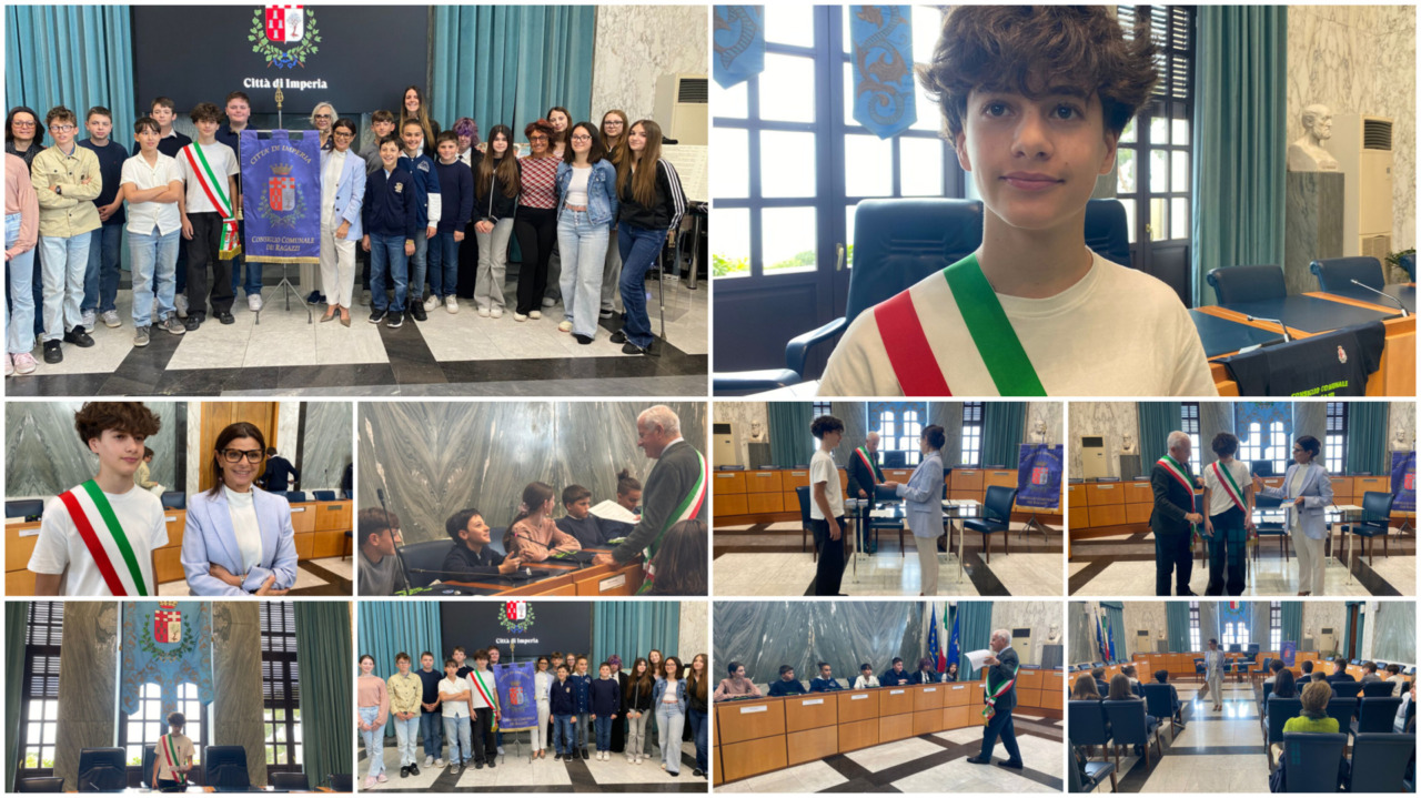 Stefano Marvaldi è il nuovo sindaco dei Ragazzi e delle Ragazze di Imperia