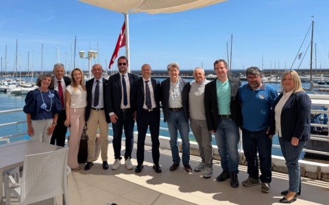 Visita del presidente della Federazione Ginnastica in Riviera