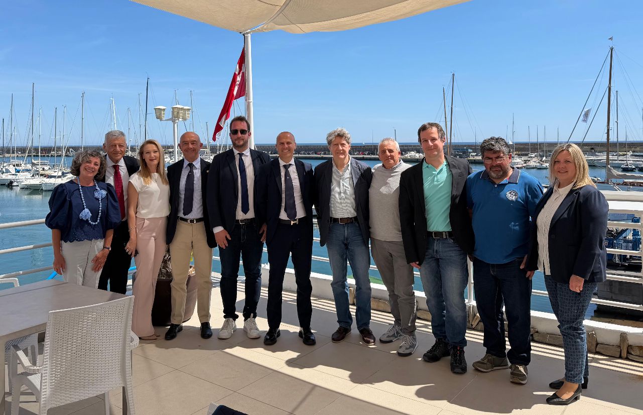 Visita del presidente della Federazione Ginnastica in Riviera
