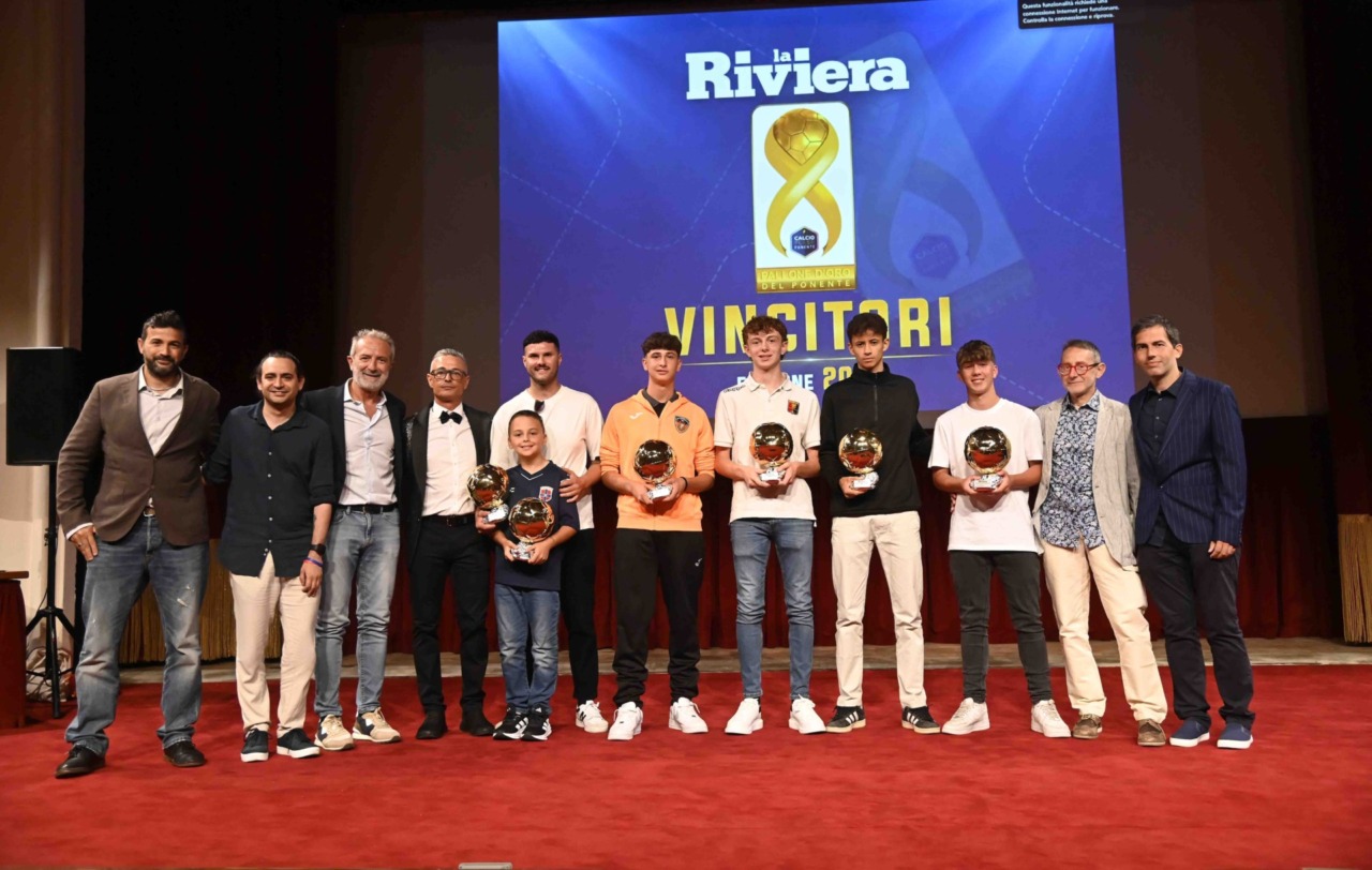 Assegnati i Palloni d’Oro Giovanili e il Pallone d’Oro del decennale al Casinò di Sanremo