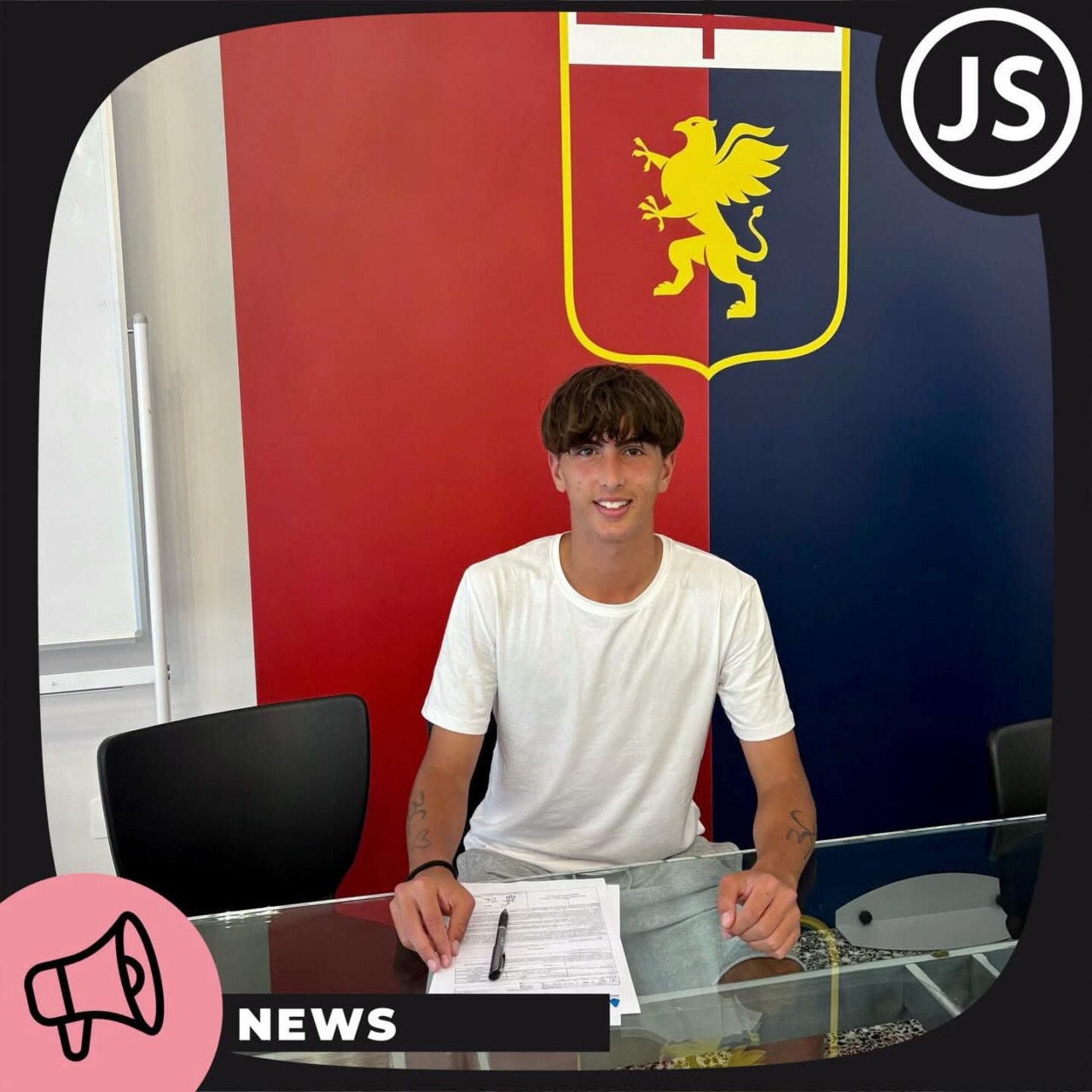 Christian Pavone, talento di Sanremo, firma un contratto con il Genoa CFC