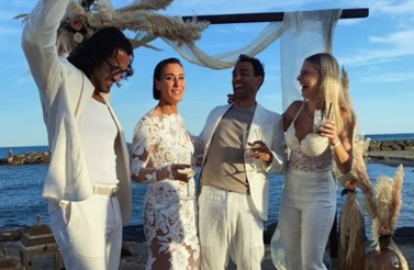 Fabio Fognini e Flavia Pennetta festeggiano 10 anni di matrimonio a Riva Ligure
