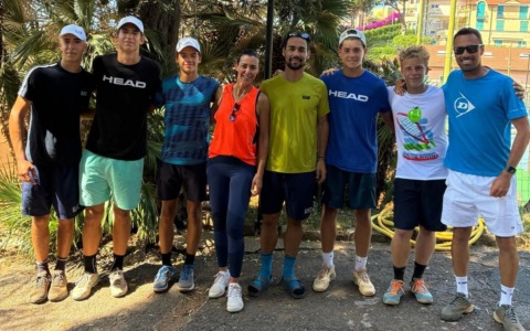Fabio Fognini e Flavia Pennetta inaugurano il Summer Camp del Circolo Tennis Sanremo