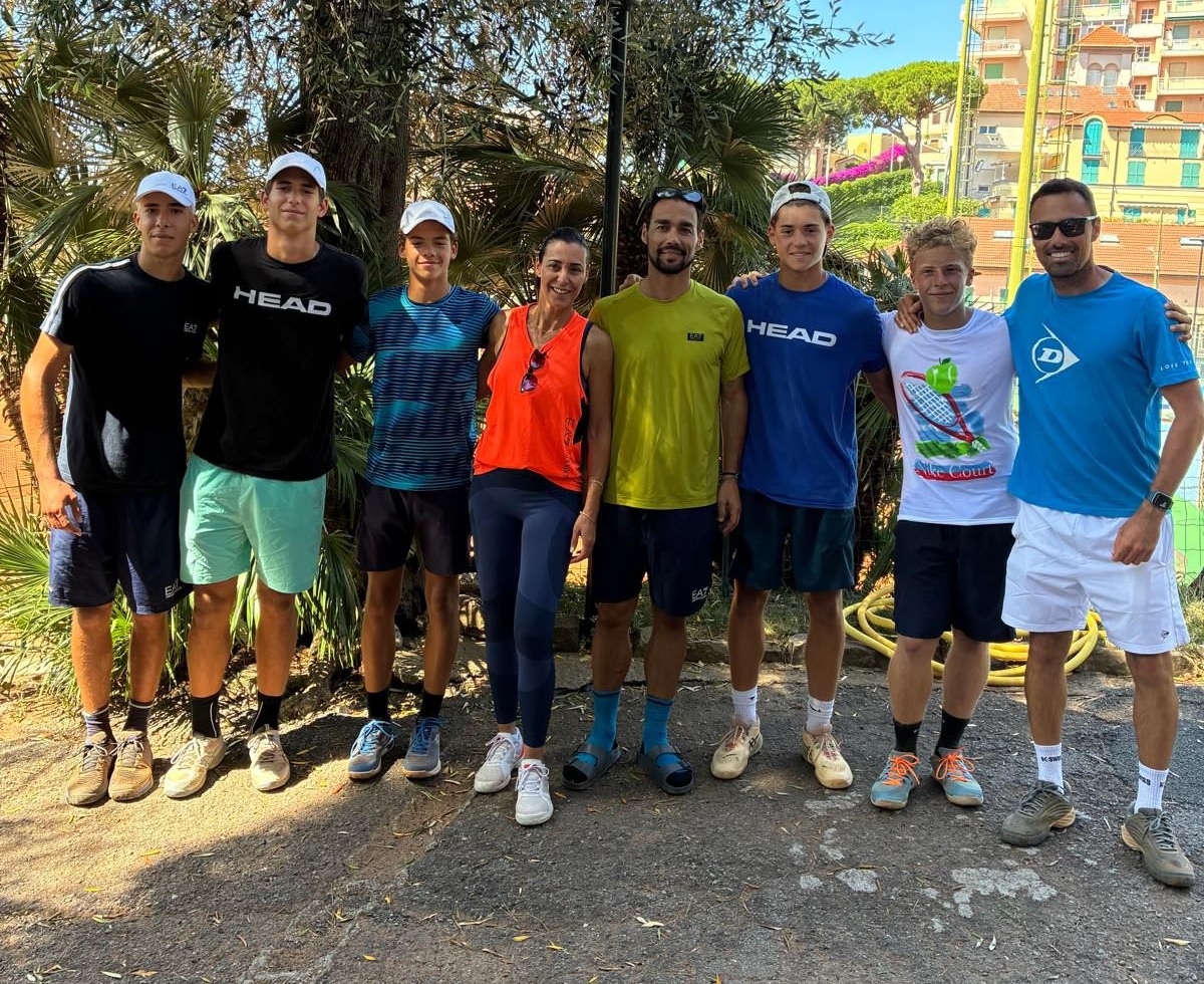 Fabio Fognini e Flavia Pennetta inaugurano il Summer Camp del Circolo Tennis Sanremo