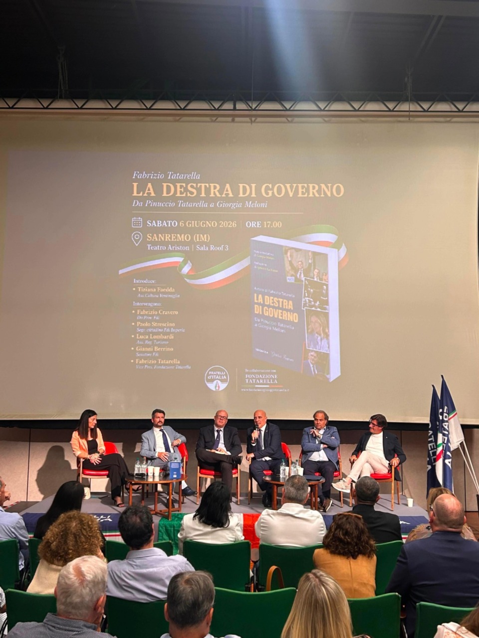 Fabrizio Tatarella presenta ‘La Destra di Governo’ all’Ariston