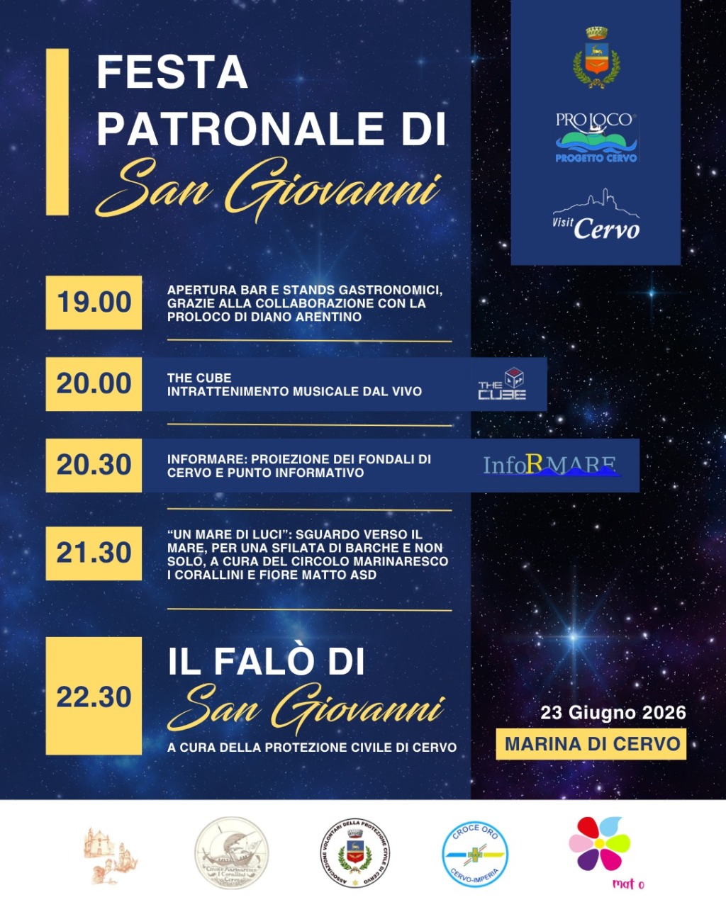 Festa di San Giovanni a Cervo con il falò tradizionale