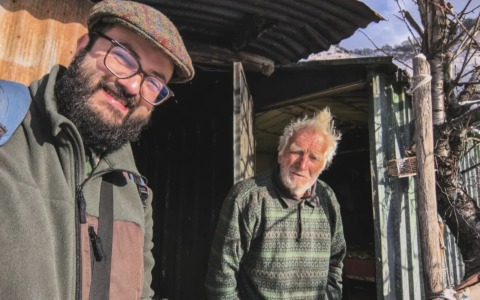 Giovanni Lanteri, il pastore 90enne, protagonista di un documentario a Molini di Triora