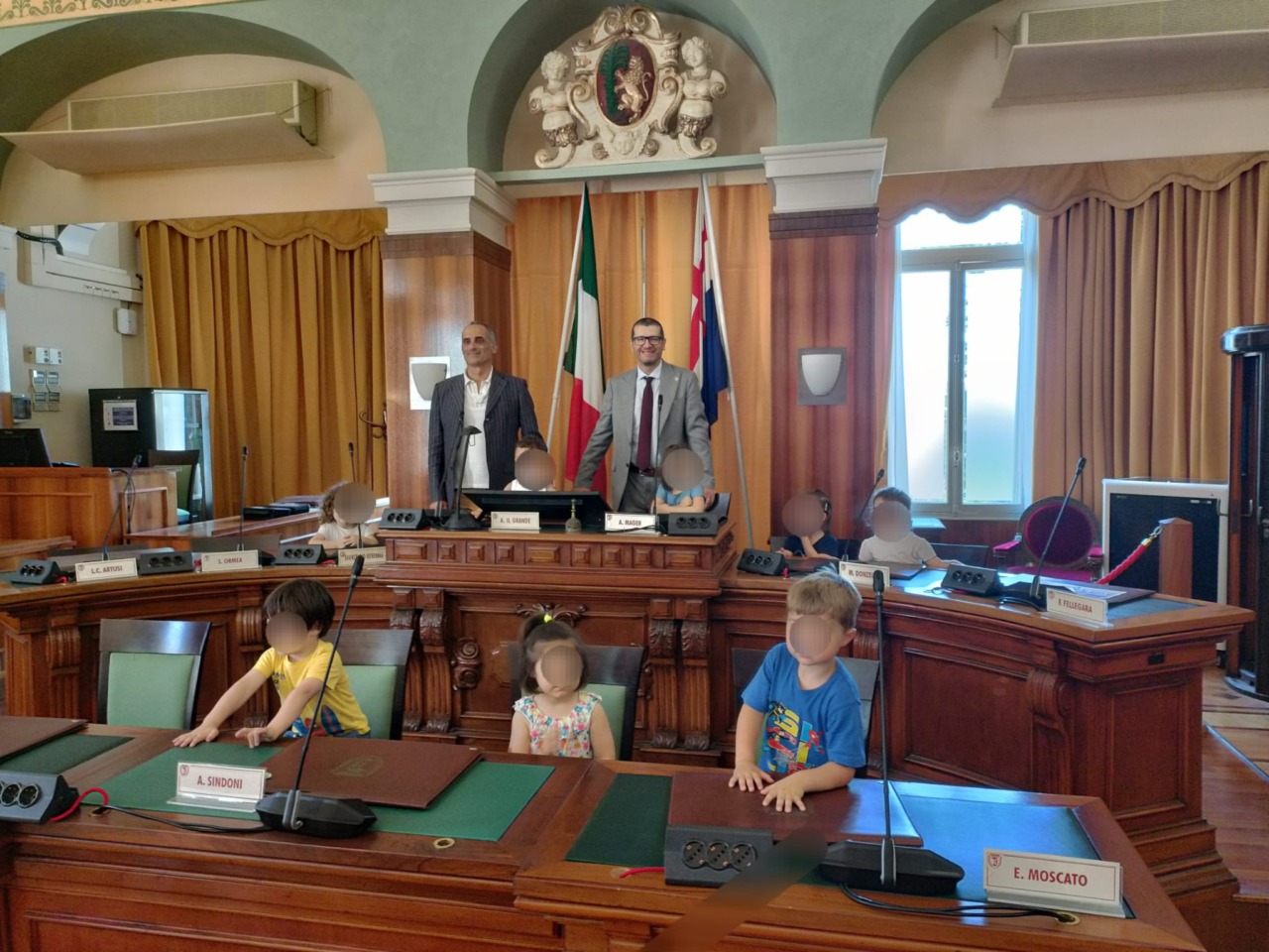 I bambini del nido Raggio di Sole in visita a Palazzo Bellevue