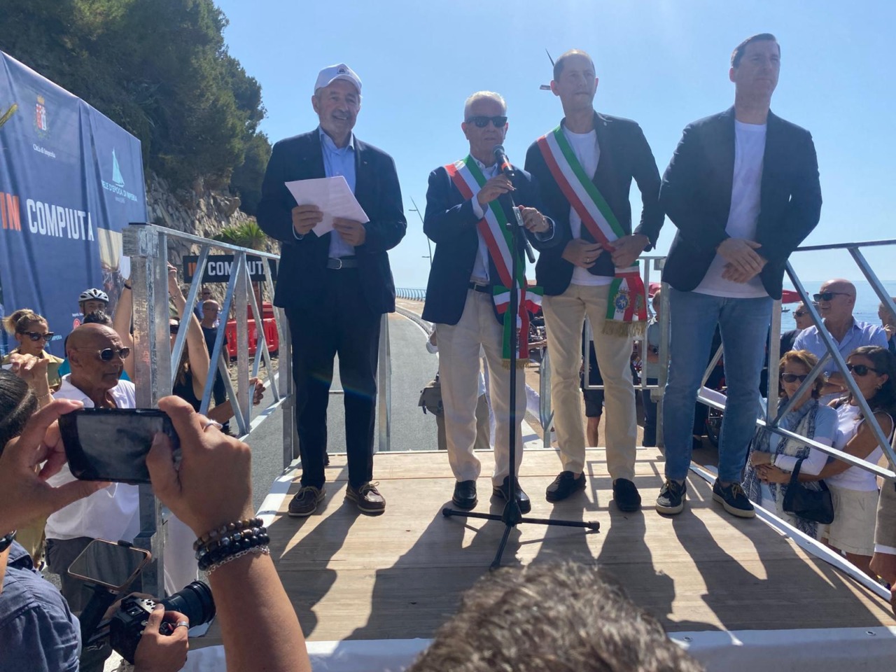 Inaugurata la pista ciclabile tra Imperia e Diano Marina