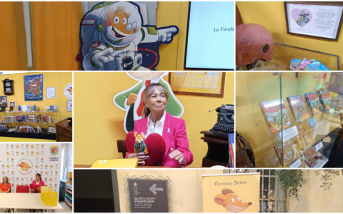 Inaugurazione della sala dedicata a Geronimo Stilton al Museo Civico di Sanremo