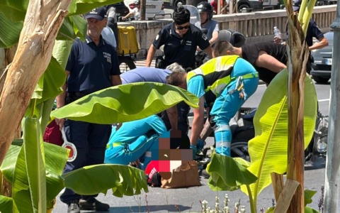 Incidente in Corso Imperatrice: donna ferita